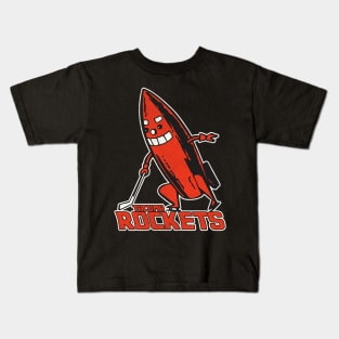 Defunct Tacoma Rockets Hockey Team Kids T-Shirt